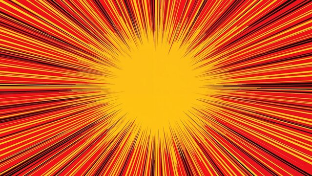 Isolated red and yellow speed streaks with radial and stripe background effects for manga speed frames, superhero action, and explosion scenes. Pop art motion lines included. 2r illustrated 10 eps