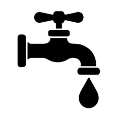 Faucet with Water Droplet