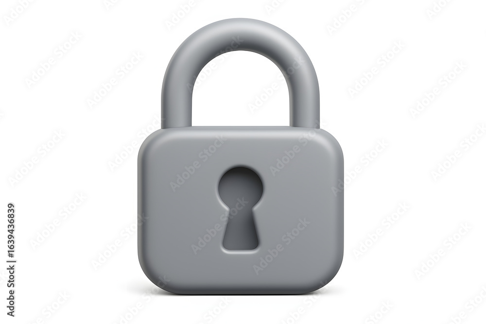 Poster secure access: a close-up shot of a sturdy padlock symbolizes digital security, data protection, and