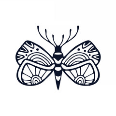 Butterflies illustration in o...