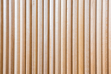 Vertical wooden slats texture with natural grain pattern