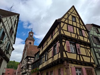 old houses in colmar, alsace, france