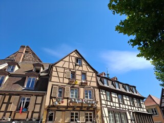 old houses in colmar, alsace, france