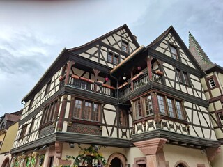 old houses in colmar, alsace, france