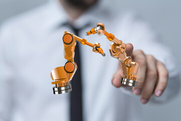 Advanced robotic arms, automation technology, future of manufacturing, industrial robots.