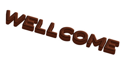 Cocoa WELLCOME Text Design