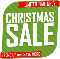 Christmas Sale, PNG isolated banner
