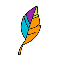 abstract feather design icon