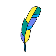 abstract feather design icon
