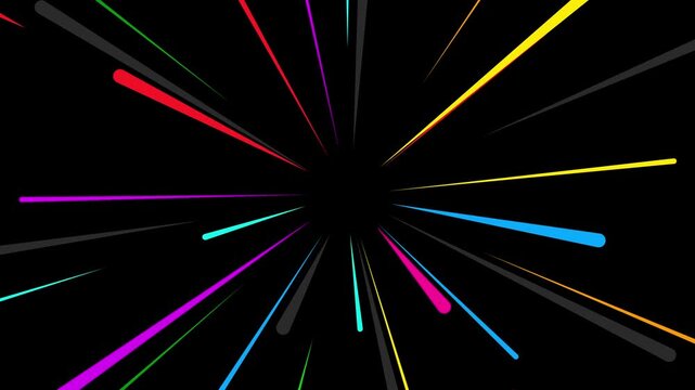 Anime speed line background, gaming motion graphic, cartoon element