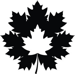 maple leaf silhouettes
