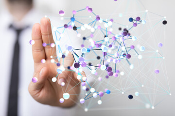 Abstract network connection concept.  Business, technology, innovation.