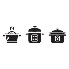 Pressure cooker and rice cooker icons