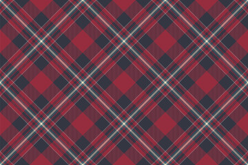 Elegant red, navy, and cream diagonal plaid pattern.  Perfect for textile design, apparel, wrapping paper, or website backgrounds.