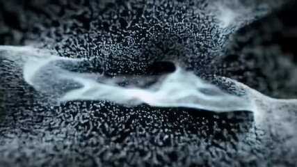 Abstract visualization of digital data flow with glowing particles connecting through a futuristic network stream. - Powered by Adobe