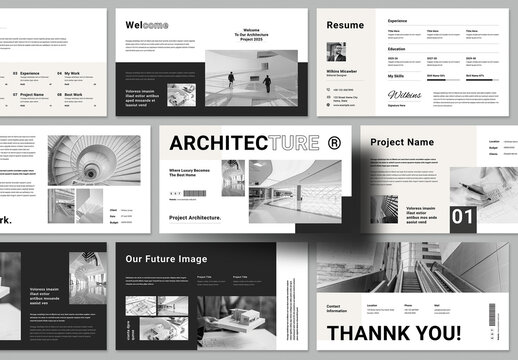 Architecture Portfolio Presentation Layout