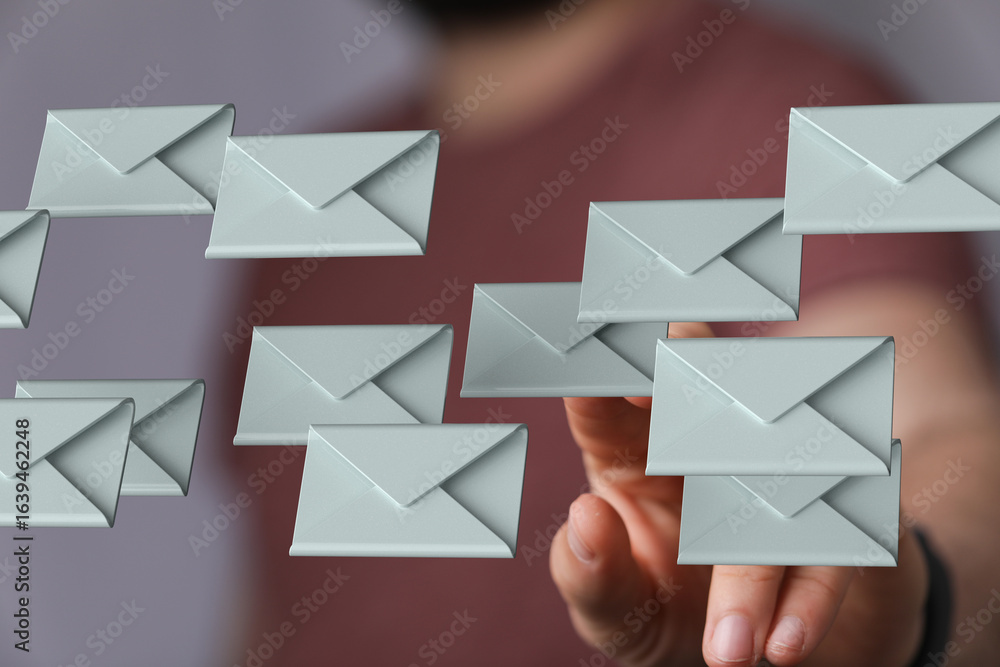 Poster efficient email management techniques for handling a high volume of messages.
