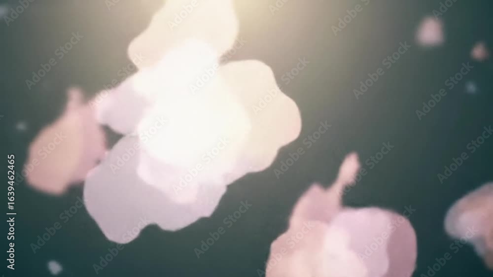 Poster abstract floral backdrop with soft gradient blurred shapes and gentle light for serene ambiance and 