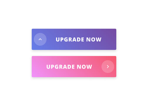 Upgrade Now Button - Premium Round Block Design with Arrow Icon Collection