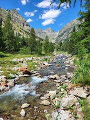 Rivière Gordolasque, massif du Mercantour,  Alpes-Maritimes, France