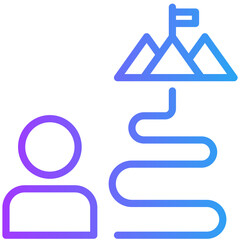 milestone icon for coaching, business, website, application, printing, document, poster design, etc