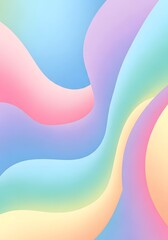 Vertical Pastel Gradient Fluid Waves