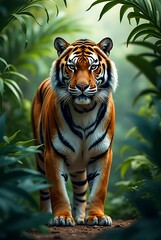 Obraz premium tiger in the zoo