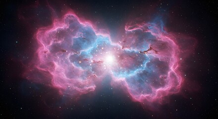 Cosmic Gas Cloud and Bright Stars