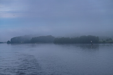 fog over the lake