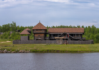 Obraz premium house on the river