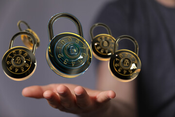Cybersecurity, data protection, online safety, password security, digital privacy, and secure...