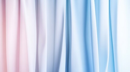 Obraz premium Colorful Soft Draped Fabric Background in Light Pastel Shades