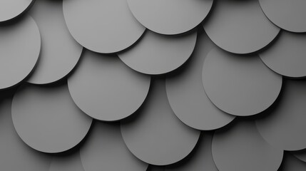 Grey Circular Patterns on a Textured Surface for Modern Design