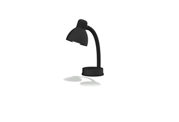 Table lamp 3d icon with shadow and white background