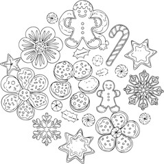 christmas, christmas tree, pattern, flower, vector, floral, design, seamless, vintage, illustration, ornament, decoration, art, wallpaper, nature, decor, texture, element, flowers, mandala, leaf, retr