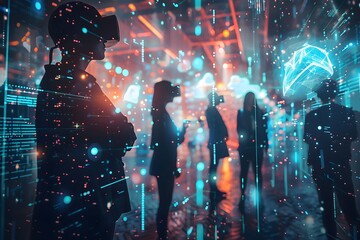 Fototapeta premium Digital Future of Business