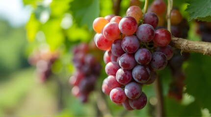 red grapes on vine