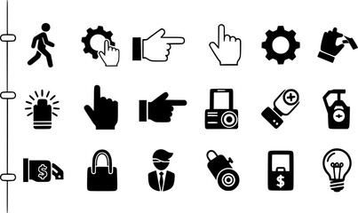 information-manual flat vector