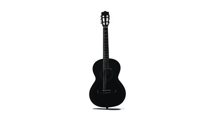 acoustic guitar isolated on white