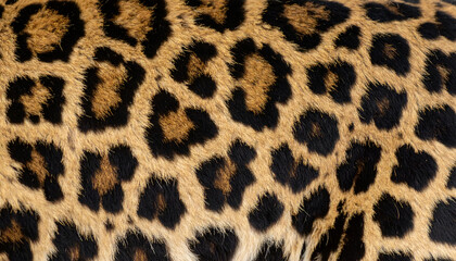 Leopard Fur Texture Close Up.