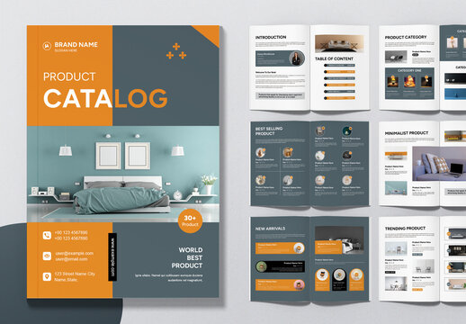 Minimalist Product Catalog Design Layout