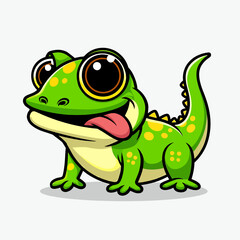 Obraz premium cute lizard very cool design