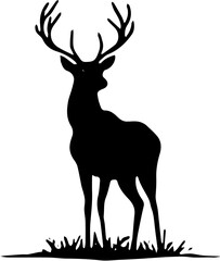 deer silhouette vector