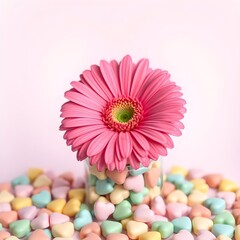 pink gerber daisy