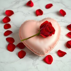 rose and heart