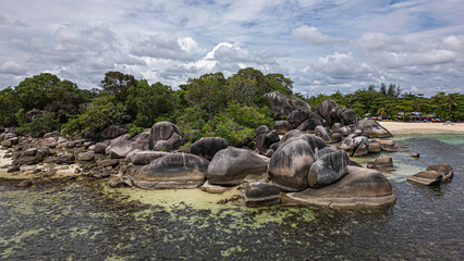 Tanjung Tinggi drone @ Belitung Island, Indonesia