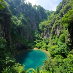 river in the forest