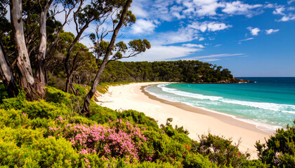 Fototapeta premium Secluded Bay with Australia Beach.