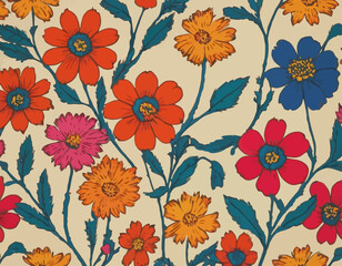 Beautiful Colorful textile design Vector, eye catching design 