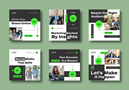 Smart Growth Digital Marketing Social Media Templates